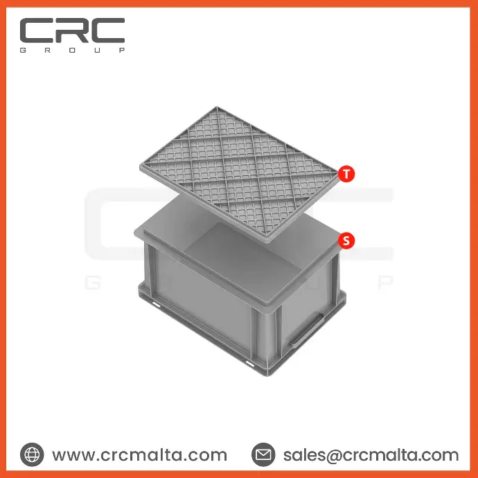 CRC Plastic Storage Crate / Stackable Crate - E4312