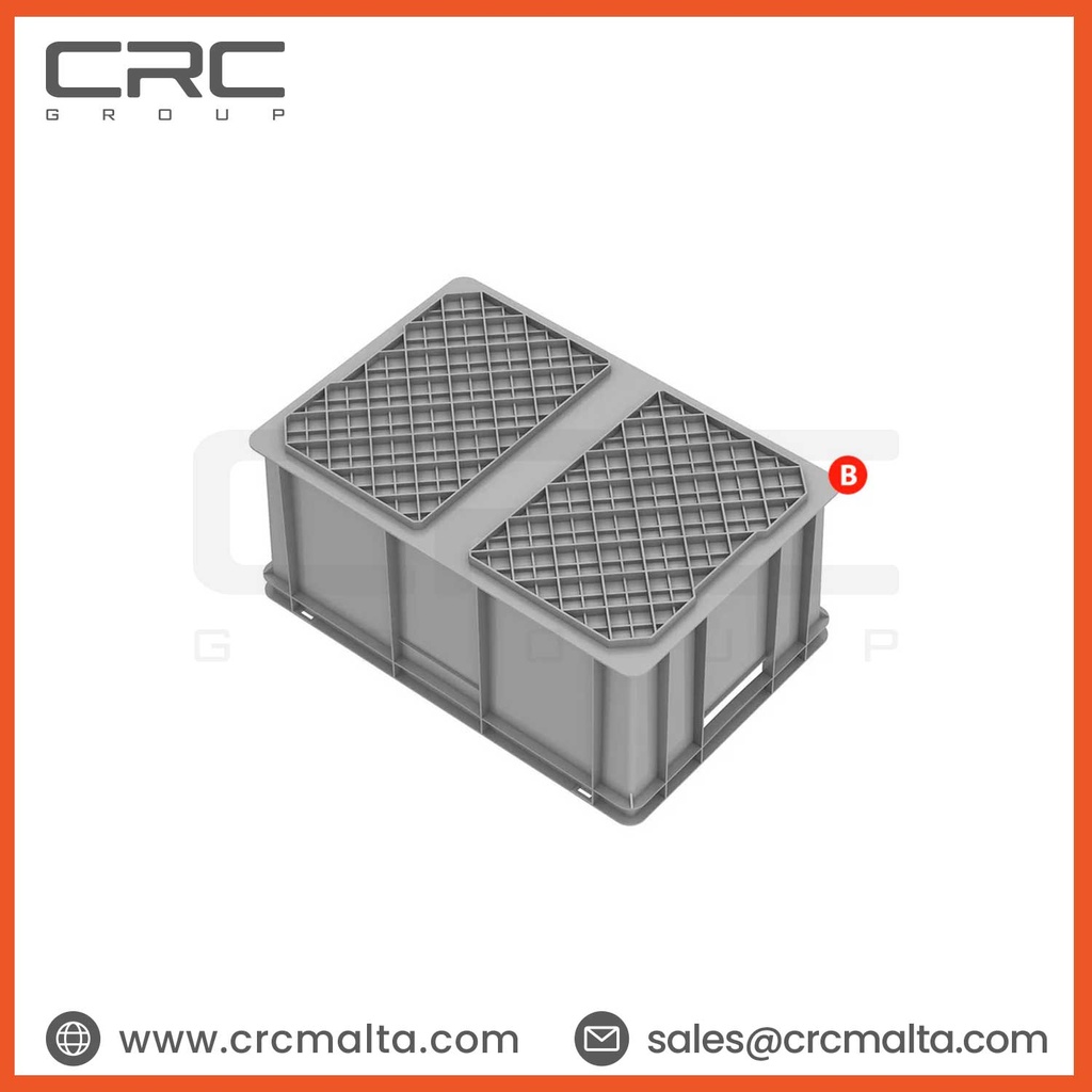 CRC Plastic Storage Crate / Stackable Crate - E6429