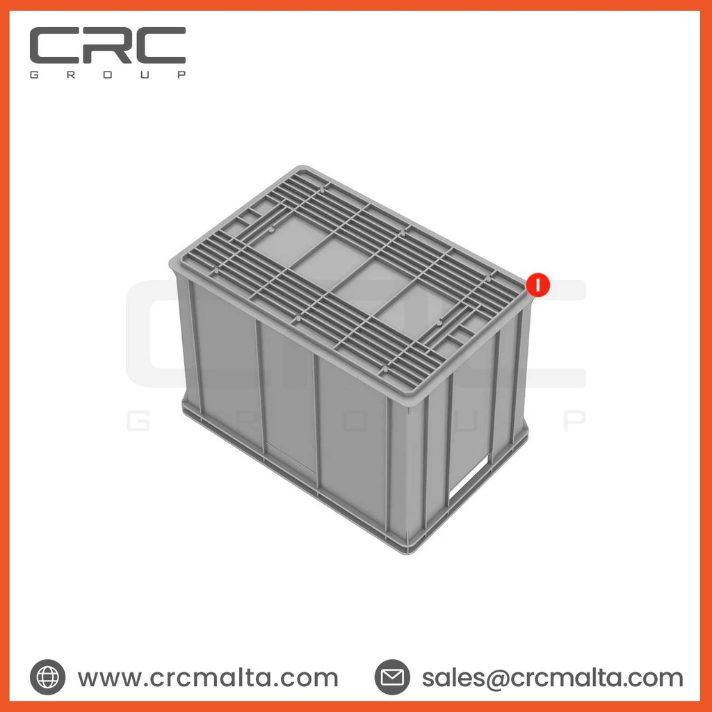 CRC Plastic Storage Crate / Stackable Crate - E6445