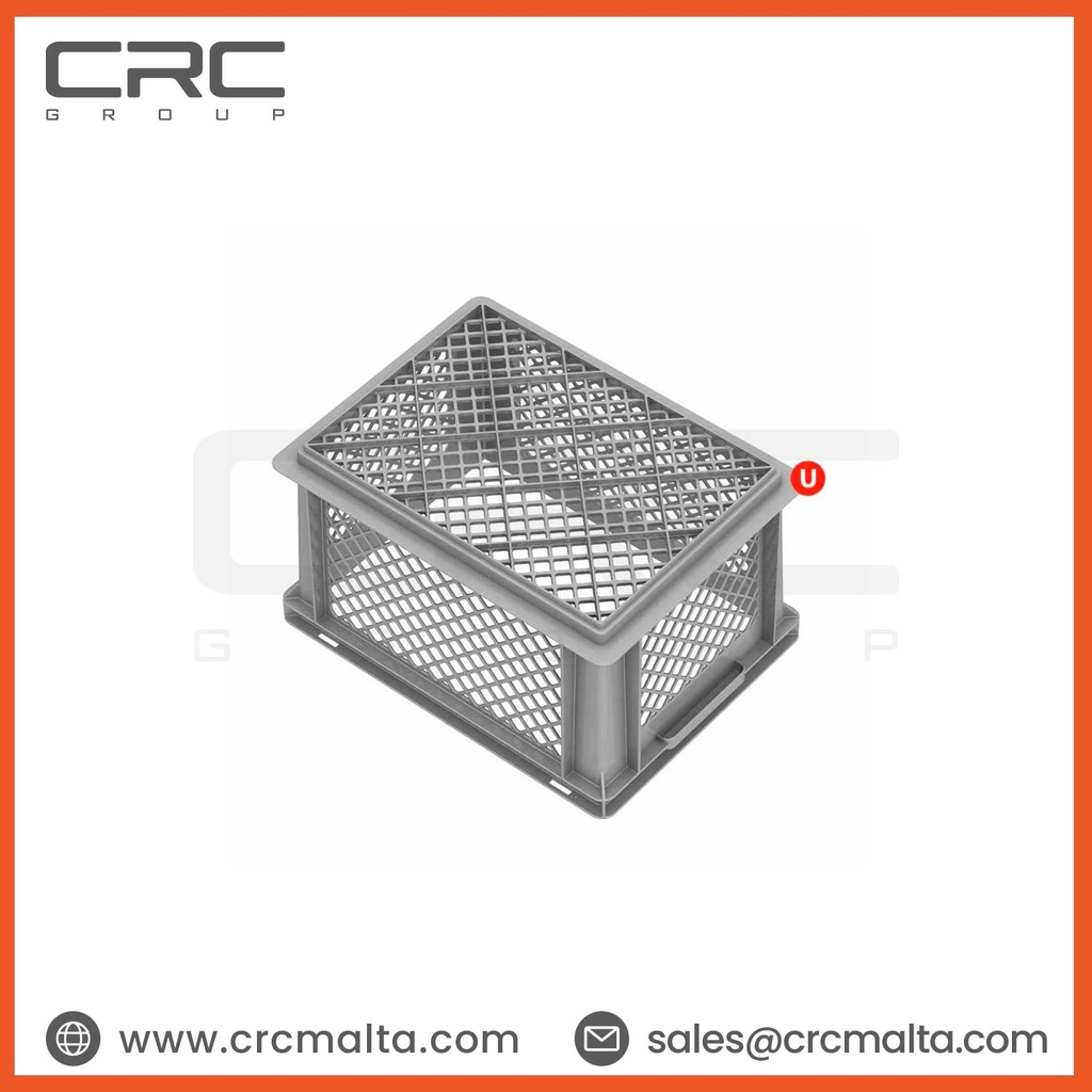 CRC Plastic Storage Crate / Stackable Crate - EF4312