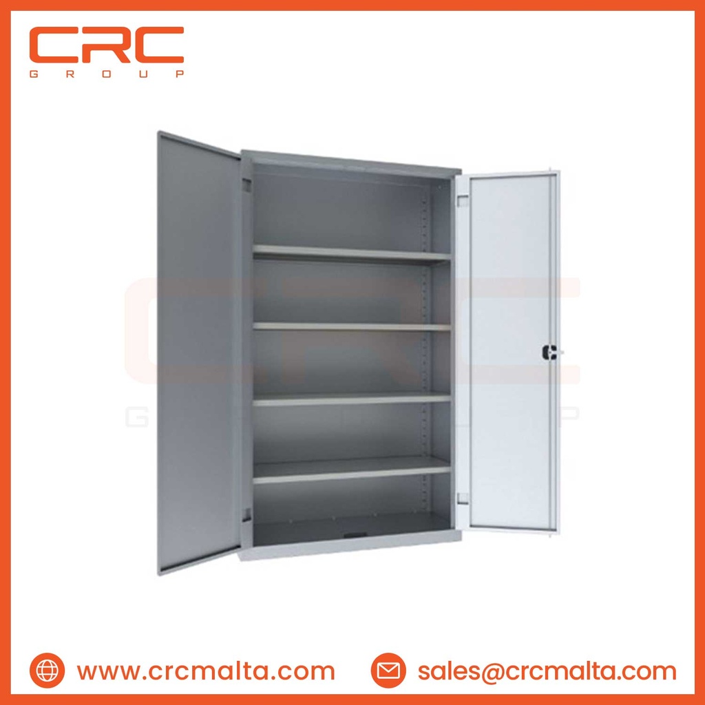 CRC METAL OFFICE CABINET 118X45X200H 4 SHELV