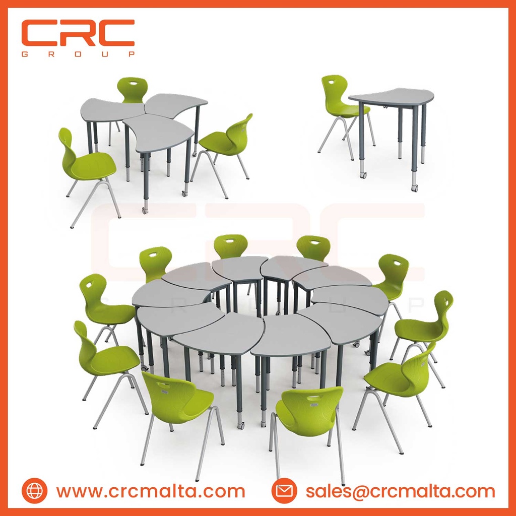 CRC Height-Adjustable Group Table - D02-11041