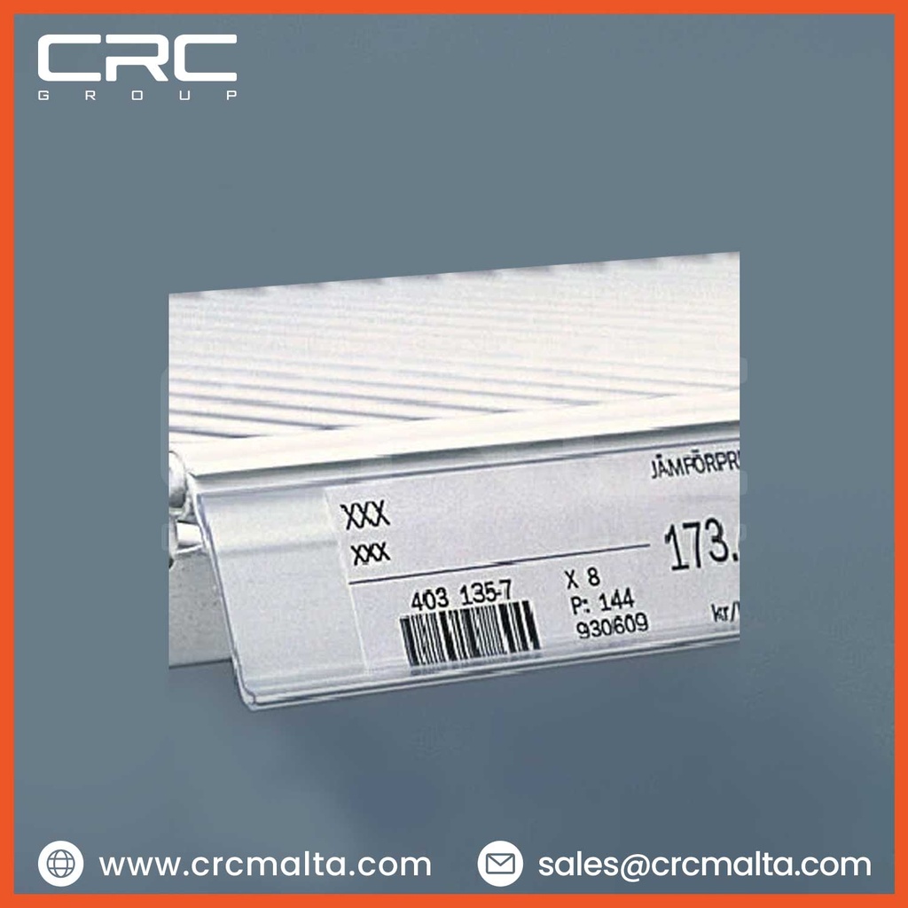 CRC Data Strip for Tegometall Shelves - TK