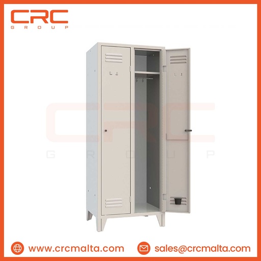 CRC METAL LOCKER - 2 SINGLE COMPARTMENT