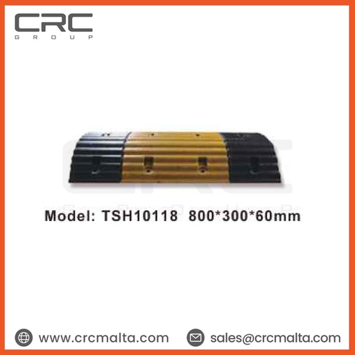 [Web-Shanghai Eroson Traffic Facility-008] CRC Rubber Speed Bumps 800×300×60mm