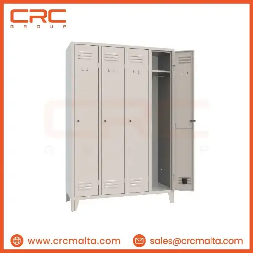 CRC METAL LOCKER - 4 SINGLE COMPARTMENT