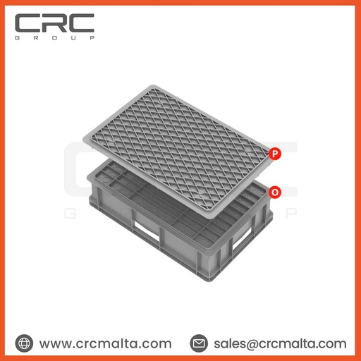 CRC Plastic Storage Crate / Stackable Crate - E6415L