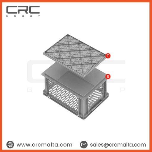 CRC Plastic Storage Crate / Stackable Crate - EC4312