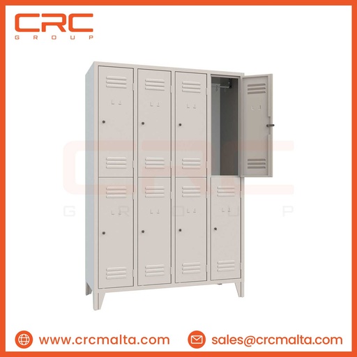 CRC METAL LOCKER - 4+4 MULTI COMPARTMENT