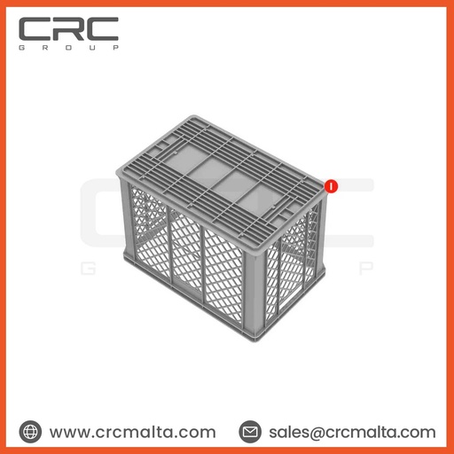 CRC Plastic Storage Crate / Stackable Crate - EC6441