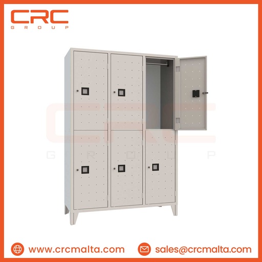 CRC METAL LOCKER - 3+3 MULTI COMPARTMENT