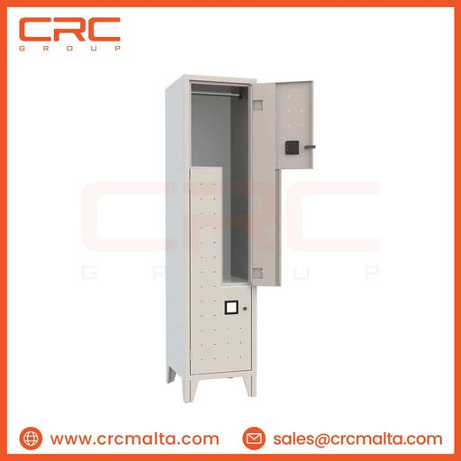 CRC METAL LOCKER - 2 SINGLE COMPARTMENT