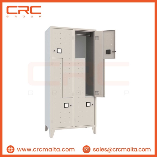 CRC METAL LOCKER - 4 SINGLE COMPARTMENT