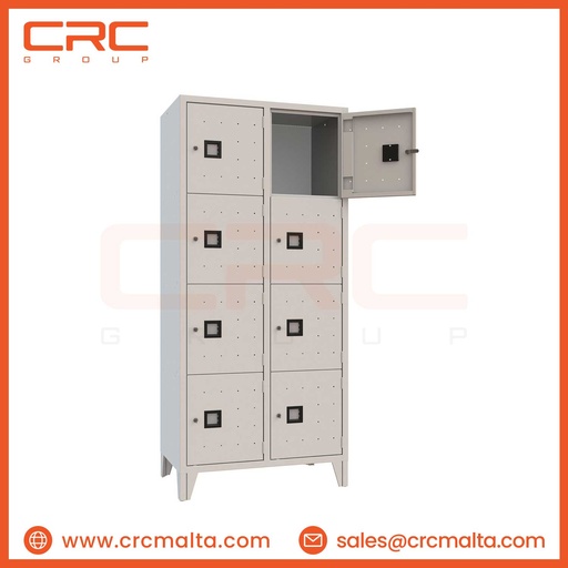 CRC METAL LOCKER - 8 MULTI COMPARTMENT