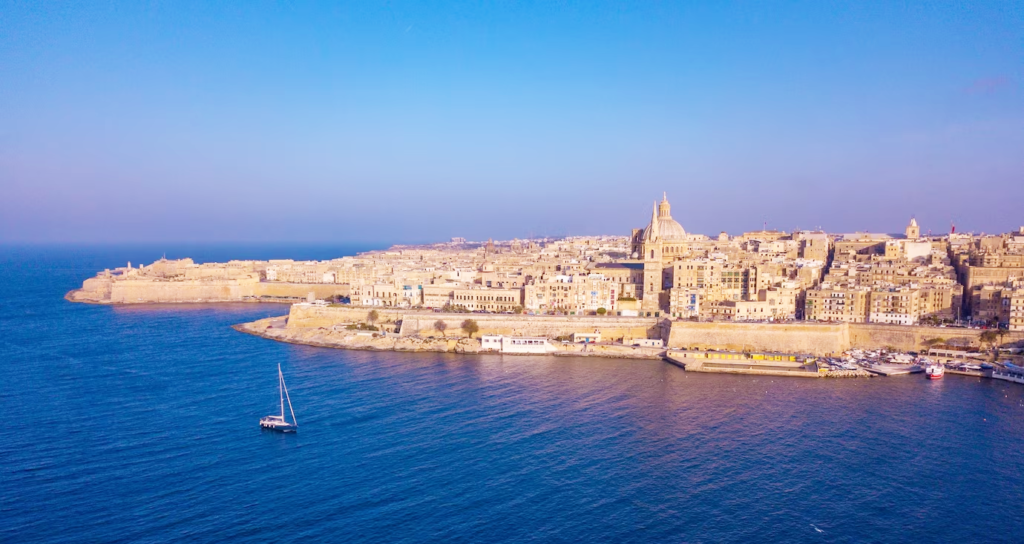 Valletta, view from Sliema, architecture
